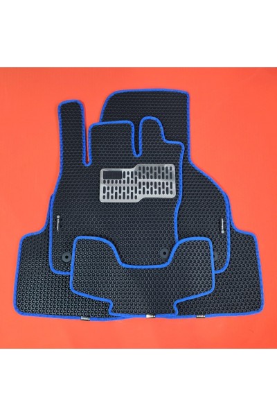 Covorase auto din EVA, Volkswagen Passat B8 (2014-…) Negre cu albastru